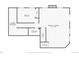 Basement with a bedroom, bathroom, finished basement and unfinished storage area at 6279 Cheyenne Ct, Parker, CO 80134