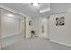 View of finished basement with neutral walls, plush carpet, recessed lights, and access to laundry at 1229 James Cir # 1, Lafayette, CO 80026