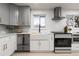 Well-equipped kitchen with stainless steel appliances, shaker style cabinets, and elegant countertops at 6511 S Cedar St, Littleton, CO 80120