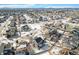 Wide aerial view of a residential neighborhood at 5907 E Tabor Pl, Castle Rock, CO 80104