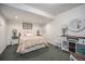 Cozy basement bedroom with comfortable queen-size bed at 5907 E Tabor Pl, Castle Rock, CO 80104