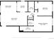 Detailed floor plan showing the layout of the home, including room dimensions and key features at 4960 E Donald Ave # 11, Denver, CO 80222