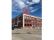 A commercial brick building with a 