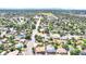 Aerial view showcases the property, highlighting its location within the neighborhood and nearby streets at 8030 Ogden St, Denver, CO 80229