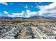 Aerial view of a quiet residential area surrounded by picturesque mountain scenery at 2149 Indian Balsam Dr, Monument, CO 80132