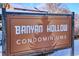 Community sign for Banyan Hollow Condominiums at 2277 S Buckley Rd # 102, Aurora, CO 80013