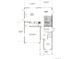 Detailed first floor plan showing layout of garage, kitchen, living room, and dining areas at 45940 Gentry Ave, Bennett, CO 80102
