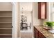 Walk in Pantry view showing shelving and storage space at 15122 Uinta St, Thornton, CO 80602