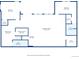 Basement floor plan featuring bedrooms, recreation room, sitting room, wet bar, and baths with walk-in closets at 6991 S Lee Way, Littleton, CO 80127