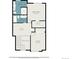 Second floorplan featuring primary bedroom, W.I.C., bedroom, baths, and hall at 8753 W Cornell Ave # 12-1, Denver, CO 80227