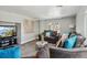 Comfortable living room featuring cozy seating, a modern TV, and natural light at 3595 W 67Th S Ave, Denver, CO 80221