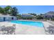 Inviting community pool with clear blue water, surrounded by tables and residential buildings at 7973 Chase Circle # 54, Arvada, CO 80003
