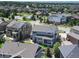Overhead view of the property showcasing the backyard, fire pit and neighborhood at 4858 S Tibet St, Aurora, CO 80015