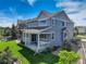 Landscaped backyard features a covered patio perfect for outdoor dining and entertaining at 4858 S Tibet St, Aurora, CO 80015