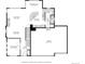 Detailed first floor plan highlighting the kitchen, living room, dining area and garage at 4858 S Tibet St, Aurora, CO 80015