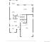 Detailed floor plan of the second floor, showcasing the layout of the main living areas, kitchen, and garage at 9724 Cantabria Pt, Lone Tree, CO 80124