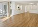 Bright and spacious living room featuring access to a patio and laminate flooring at 2880 S Locust St # 109S, Denver, CO 80222