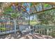 Treehouse retreat with a built-in bench offering a view of the outdoor space at 5480 S Holly St, Greenwood Village, CO 80111