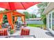 Outdoor deck with comfortable seating and covered patio at 1019 24Th St, Golden, CO 80401