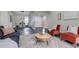 Bright living room featuring new floors, modern decor, and a cozy seating arrangement with stylish accents at 3402 S Olathe Way, Aurora, CO 80013