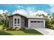 Charming single-story home featuring stone accents, a two-car garage, and manicured front lawn at 7067 E 126Th Pl, Thornton, CO 80602