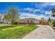 Charming single-story home with a well-maintained lawn, mature tree, and a long driveway at 2850 Roosevelt, Thornton, CO 80229