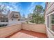 View from the spacious deck highlighting the beautiful exterior of the surrounding townhome community at 8008 W Spanish Peak, Littleton, CO 80127