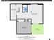 Detailed floorplan showcasing the basement layout, including bedroom and recreation room at 8008 W Spanish Peak, Littleton, CO 80127