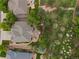 Expansive aerial view of a private backyard oasis, perfect for outdoor entertaining and relaxation at 19061 Eagle Ridge Dr, Golden, CO 80401