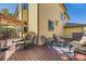 Spacious deck featuring multiple seating areas, perfect for outdoor entertaining and relaxation at 10703 Flagler Dr, Parker, CO 80134