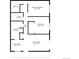 Detailed floor plan showing a primary bedroom, second bedroom, living room, kitchen, dining area, bath, and walk-in closet at 2835 S Monaco Pkwy # 4-103, Denver, CO 80222