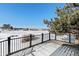 Deck overlooking snowy landscape and mountains at 6017 Thunder Hill Rd, Parker, CO 80134