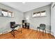 Office with hardwood floors, neutral paint and lots of natural light at 7861 Osceola St, Westminster, CO 80030