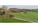 Beautiful backyard with path surrounded by nature at 116 Willowleaf Dr, Littleton, CO 80127