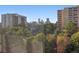 Beautiful city view surrounded by lush mature trees at 740 N Pearl St # 606, Denver, CO 80203