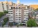 Exterior view of high-rise building with balconies and large windows at 740 N Pearl St # 606, Denver, CO 80203
