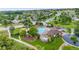 Aerial view of the community pool with playgrounds, seating areas, and picnic areas, all surrounded by green grass at 22428 Quail Run Ln, Parker, CO 80138