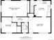 Home floor plan of the upper level featuring a primary bedroom, kitchen, living room, bath, and a secondary bedroom at 7977 Durango St, Denver, CO 80221