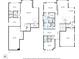 Detailed floor plan showcasing the layout and dimensions of the home's two floors at 6268 Dakota Ridge Dr, Littleton, CO 80125