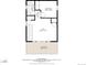 Detailed floorplan showcasing the layout of the home on the fourth floor, including a loft and balcony at 1250 W Osceola St # 2, Denver, CO 80204