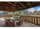 Covered patio featuring a glass table and woven chairs, perfect for outdoor entertaining at 760 Dean Dr, Northglenn, CO 80233