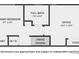Floor plan showing bedroom, full bath, office, closet and laundry dimensions at 2138 N Glenarm Pl, Denver, CO 80205
