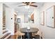 Dining room showcases open design leading to a modern kitchen with stainless steel appliances at 7373 E Iowa Ave # 1124, Denver, CO 80231