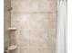 Shower stall featuring tile and shower curtain at 7373 E Iowa Ave # 1124, Denver, CO 80231