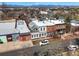 Aerial view of the neighborhood with an eye-level view of the home at 117 Elati St # 1, Denver, CO 80223