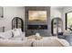 Modern living room featuring fireplace, built-ins, comfortable seating and plenty of space at 732 S Gaylord St, Denver, CO 80209