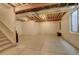 Unfinished basement with high ceilings and ample space at 6727 Canosa St, Denver, CO 80221