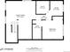 Layout of the bottom floor, including the Gathering room, utility room, bedroom, and hall at 8408 Wild Alfalfa Pl, Parker, CO 80134