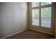 Bedroom offering natural light from the window, which overlooks a deck at 640 S Yarrow St, Lakewood, CO 80226
