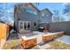 Backyard featuring an outdoor grill and a stone wall that offer space to relax and entertain at 4511 Meade St, Denver, CO 80211